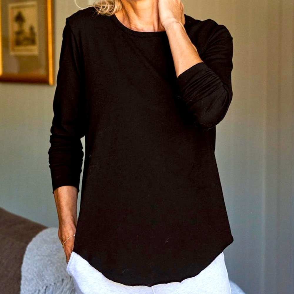 Frank & Eileen Tee Lab Cream Base Layer Long Sleeve, Luxe Jersey